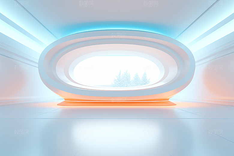 C4D科幻空间3D空间背景