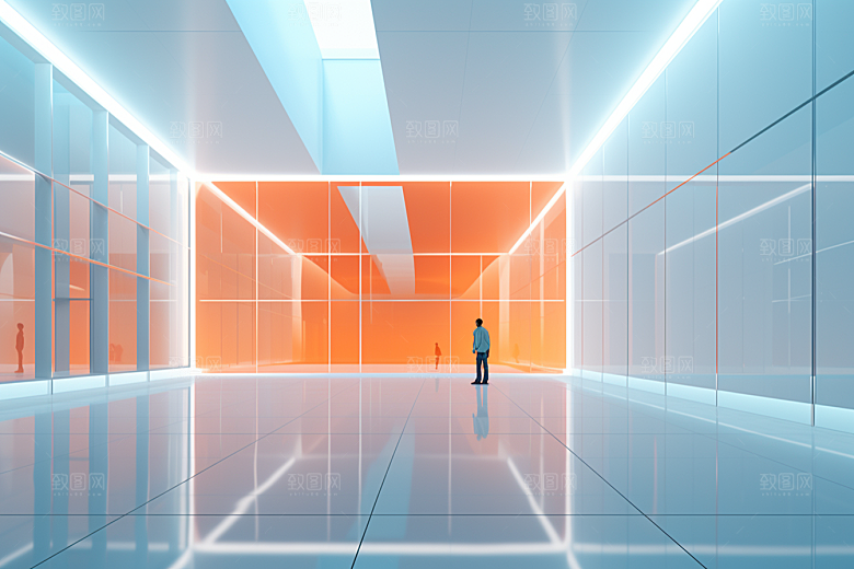 C4D科幻空间空间想象力背景