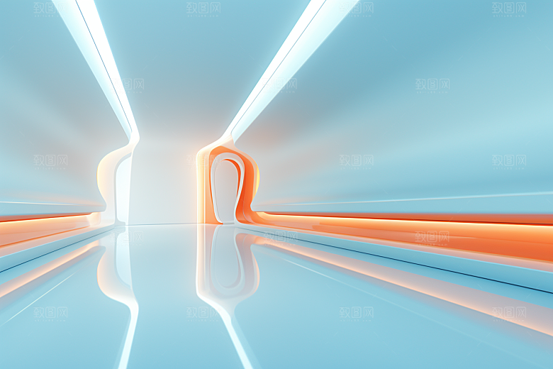 C4D科幻空间渲染效果背景