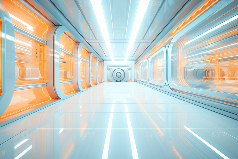 C4D科幻空间3D渲染背景