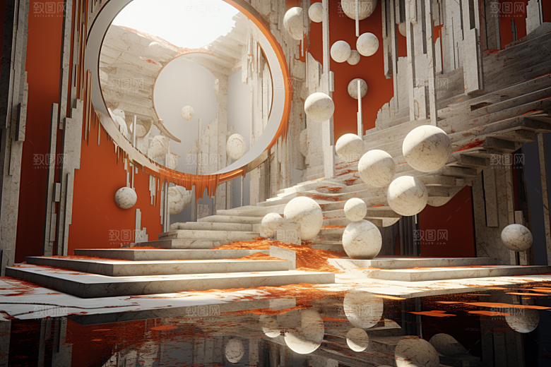 C4D科幻空间高清科技背景