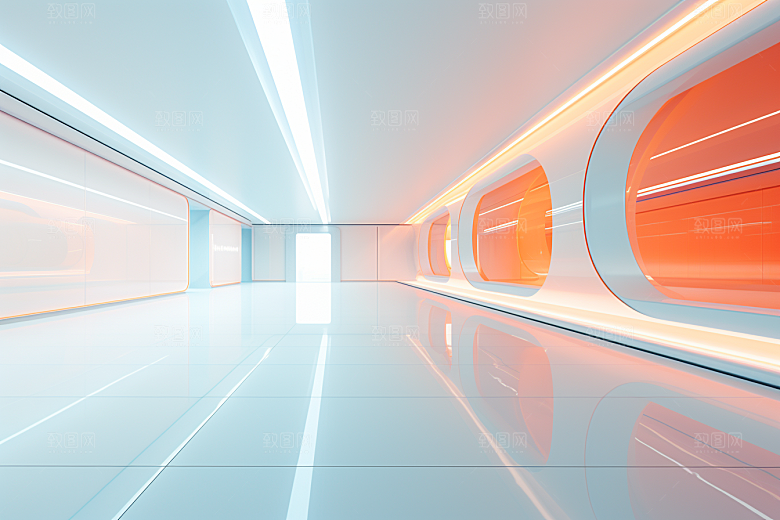 C4D科幻空间效果科技背景