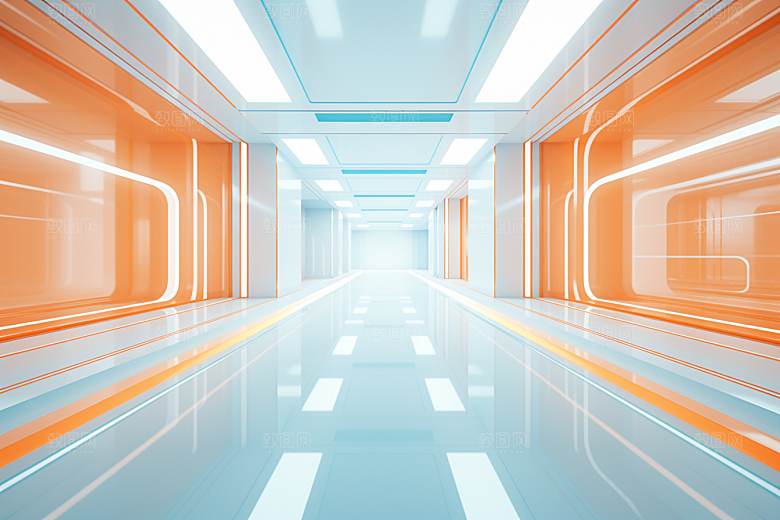 C4D科幻空间渲染科技背景
