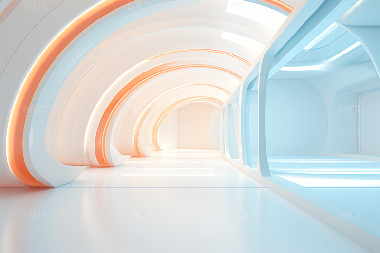 C4D科幻空间立体高清背景