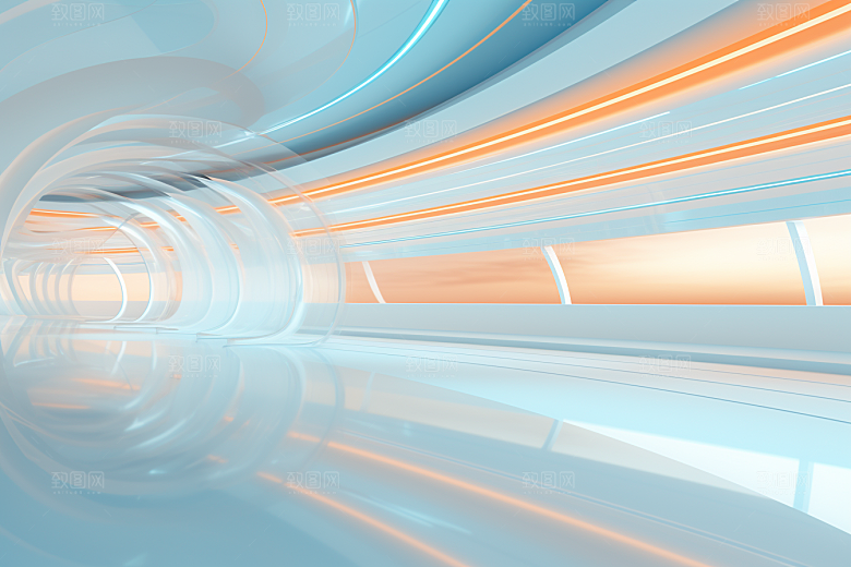 C4D科幻空间空间立体背景
