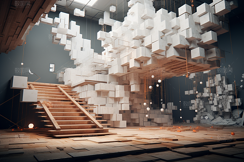 C4D科幻空间高清科技背景
