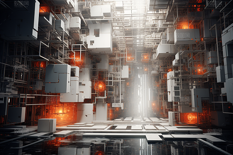 C4D科幻空间高清渲染背景