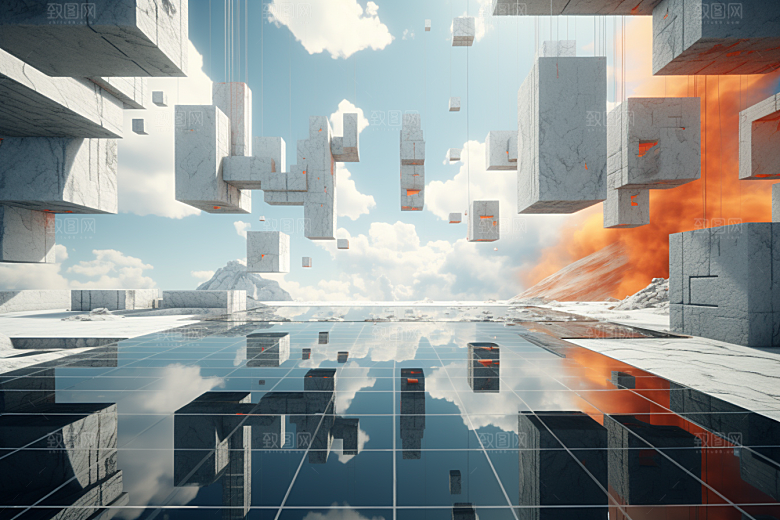 C4D科幻空间高清3D背景