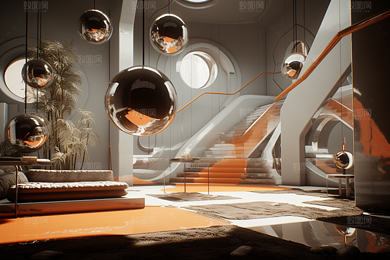 C4D科幻空间科技空间背景