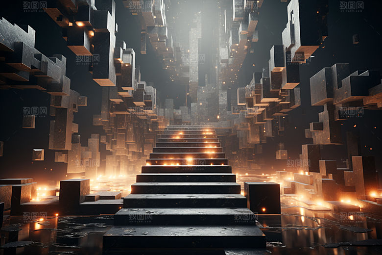 C4D科幻空间模型空间背景