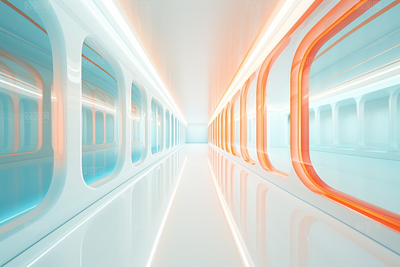 C4D科幻空间空间效果背景