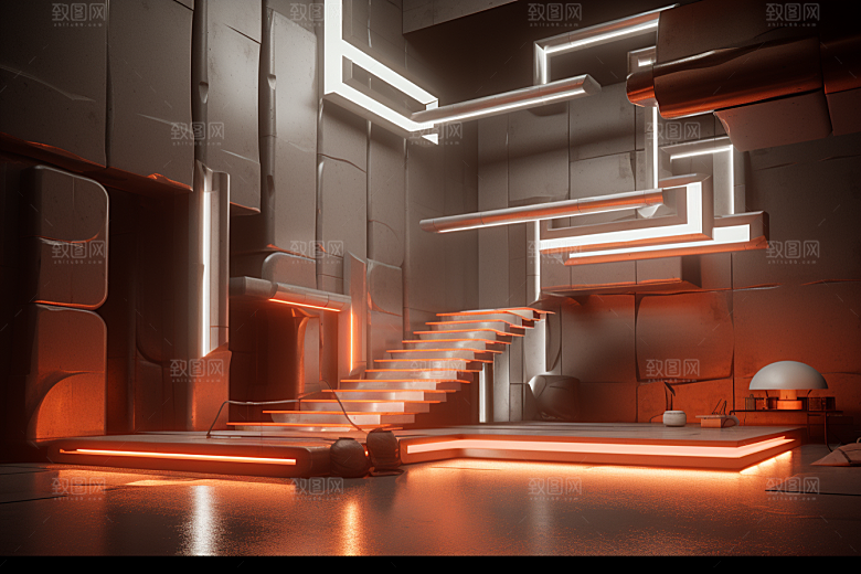 C4D科幻空间空间高清背景