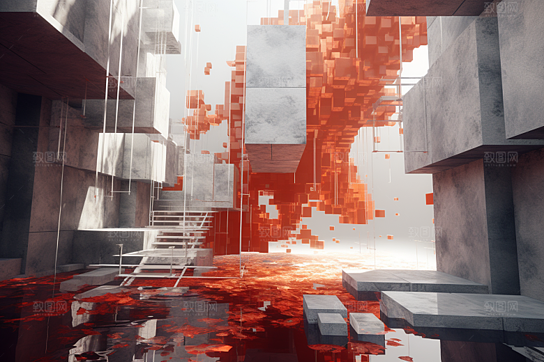 C4D科幻空间高清3D背景