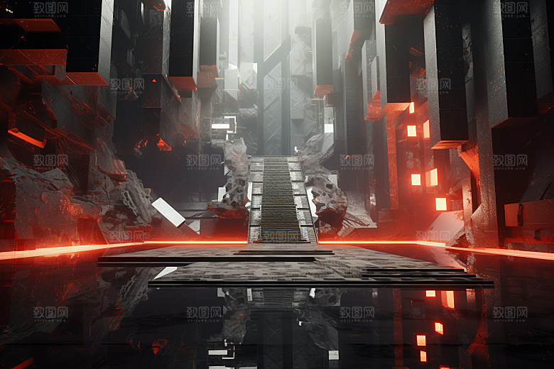 C4D科幻空间高清想象力背景