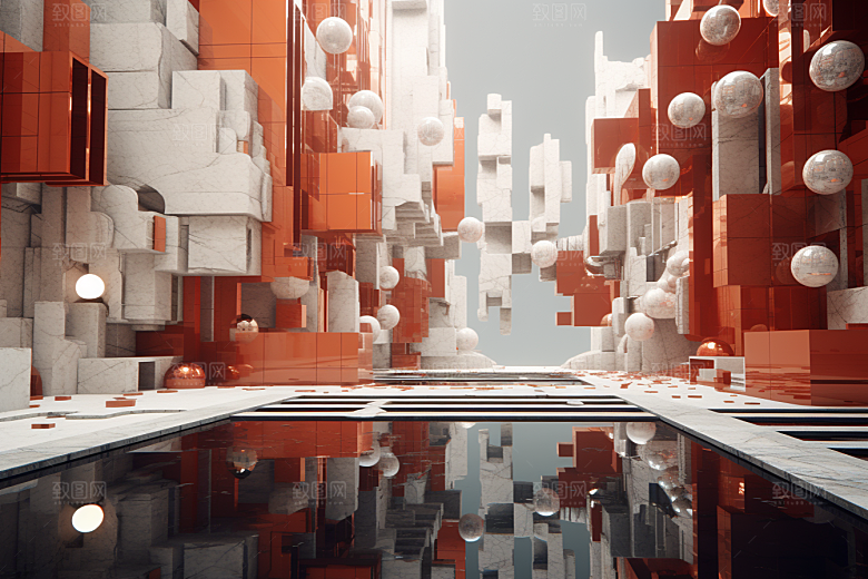 C4D科幻空间空间高清背景