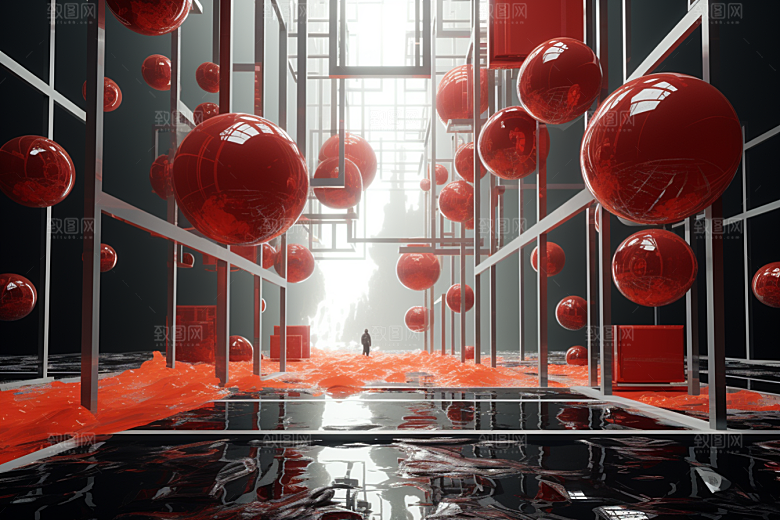 C4D科幻空间科技效果背景