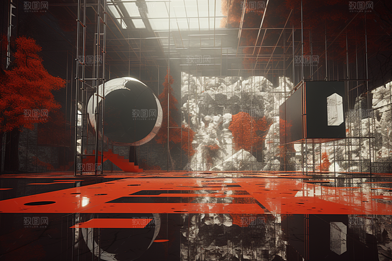 C4D科幻空间想象力高清背景