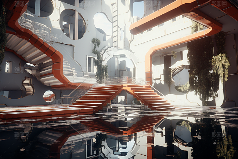 C4D科幻空间高清模型背景