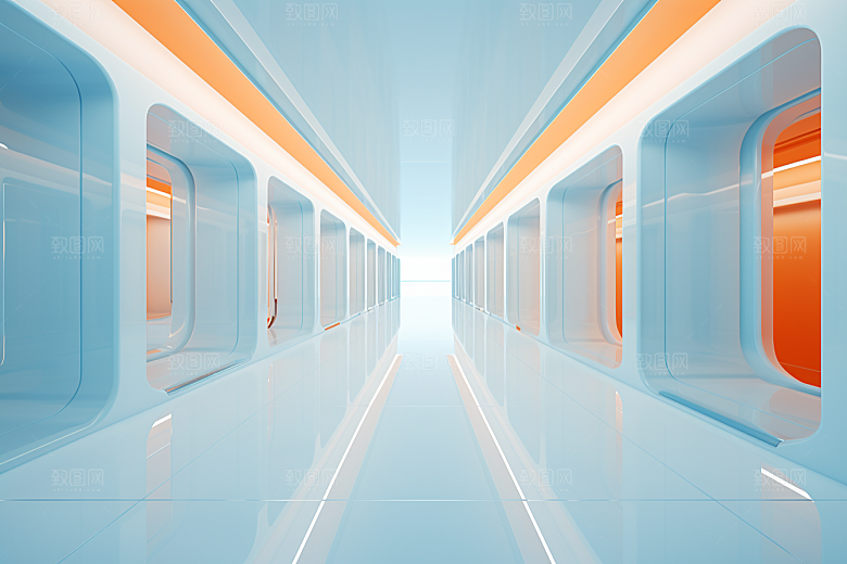 C4D科幻空间高清渲染背景