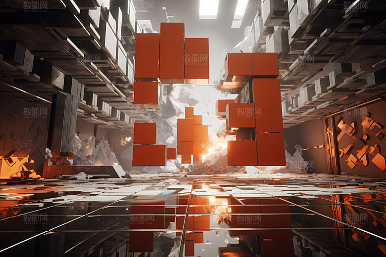 C4D科幻空间高清科技背景
