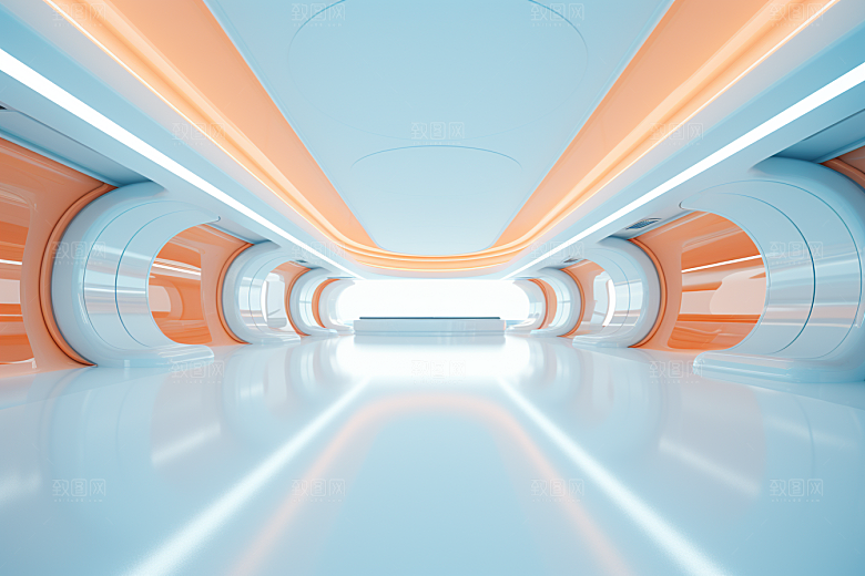 C4D科幻空间想象力未来感背景