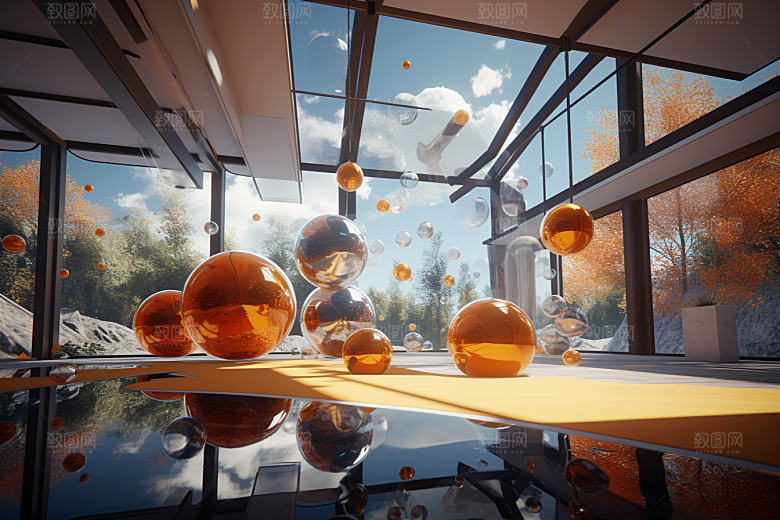 C4D科幻空间想象力空间背景