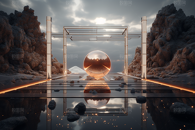 C4D科幻空间空间高清背景