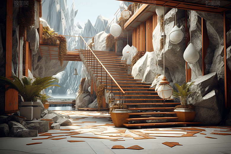 C4D科幻空间空间3D背景