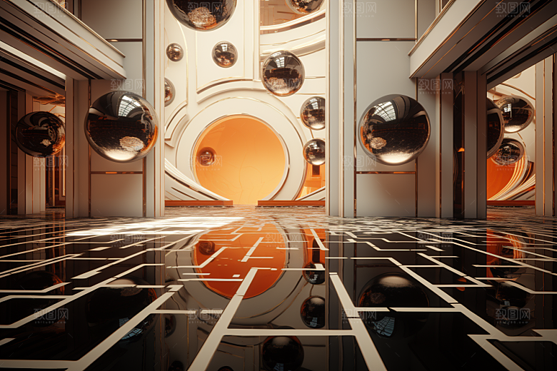 C4D科幻空间科技高清背景
