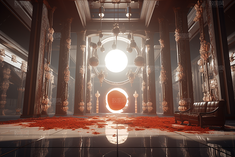 C4D科幻空间空间立体背景
