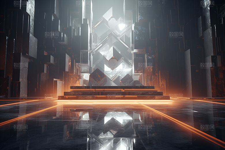 C4D科幻空间未来感高清背景