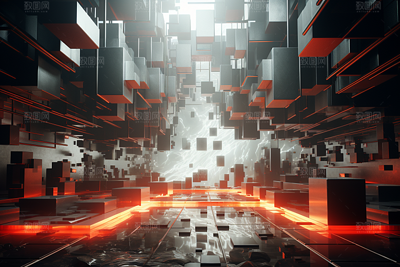 C4D科幻空间3D高清背景