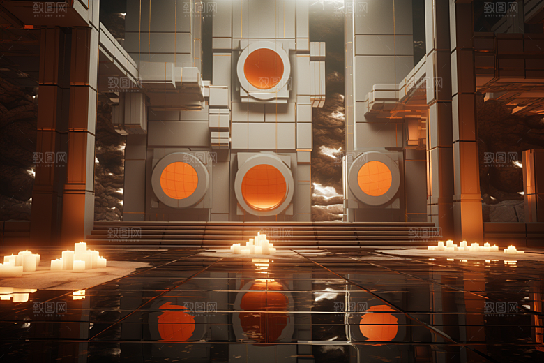 C4D科幻空间3D高清背景