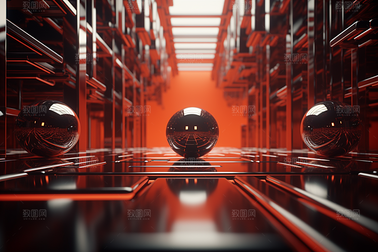 C4D科幻空间渲染科技背景