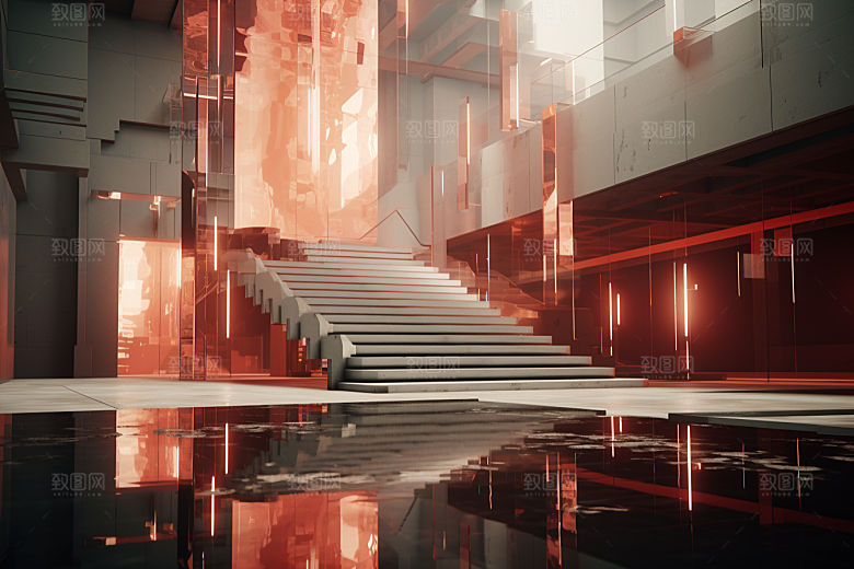 C4D科幻空间效果科技背景