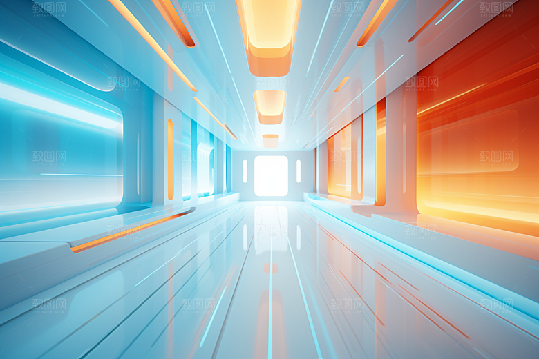 C4D科幻空间3D高清背景