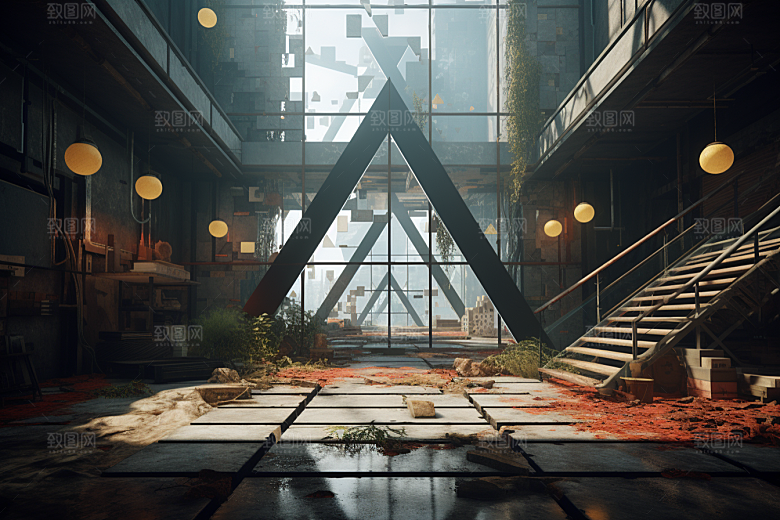 C4D科幻空间渲染效果背景