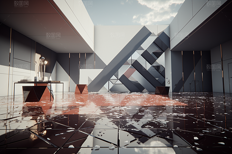 C4D科幻空间效果空间背景