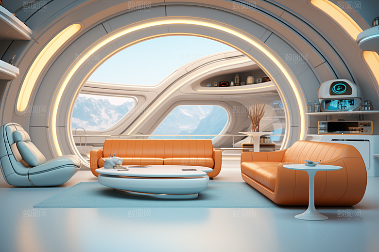 C4D科幻空间效果空间背景