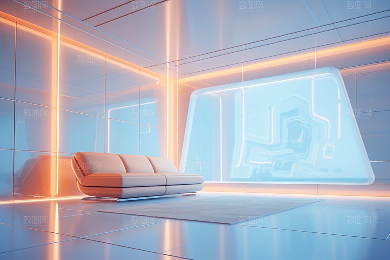C4D科幻空间科技效果背景