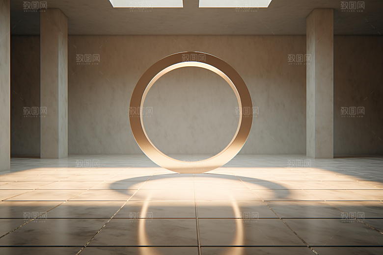 C4D科幻空间渲染效果背景