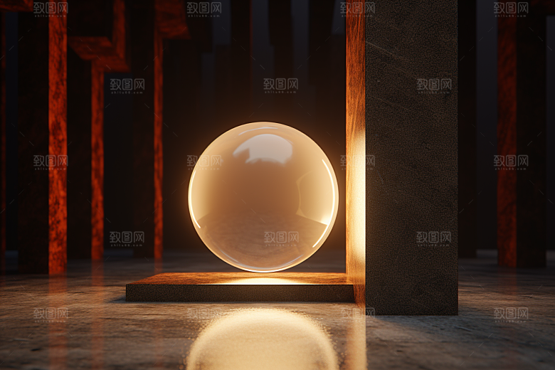 C4D科幻空间空间想象力背景