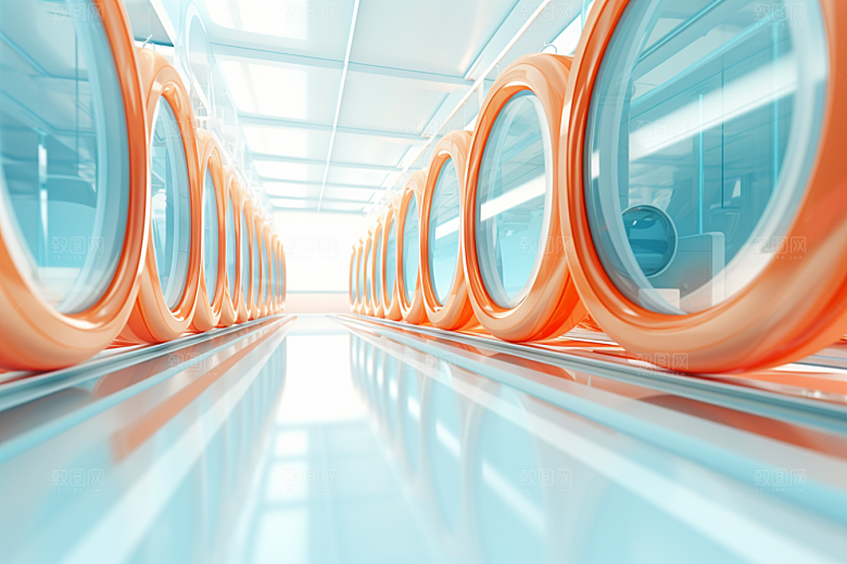 C4D科幻空间渲染立体背景