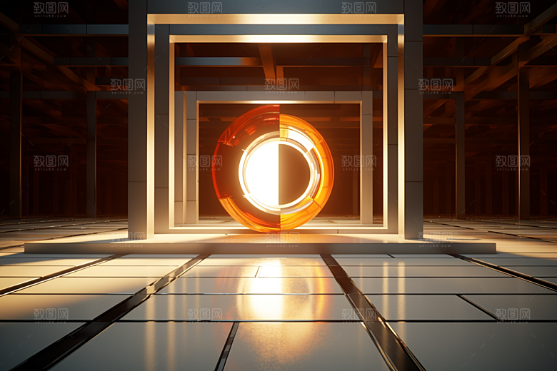 C4D科幻空间想象力渲染背景