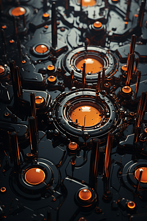 C4D科幻空间空间想象力背景