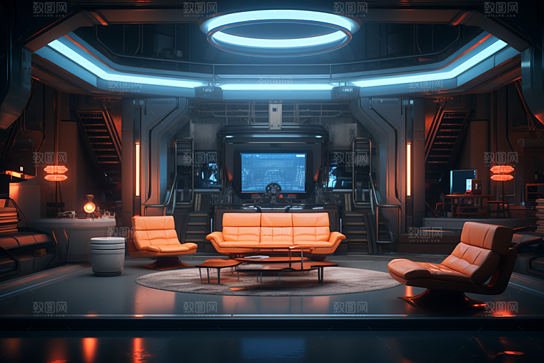 C4D科幻空间效果空间背景