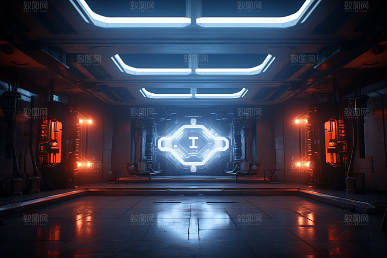 C4D科幻空间科技空间背景