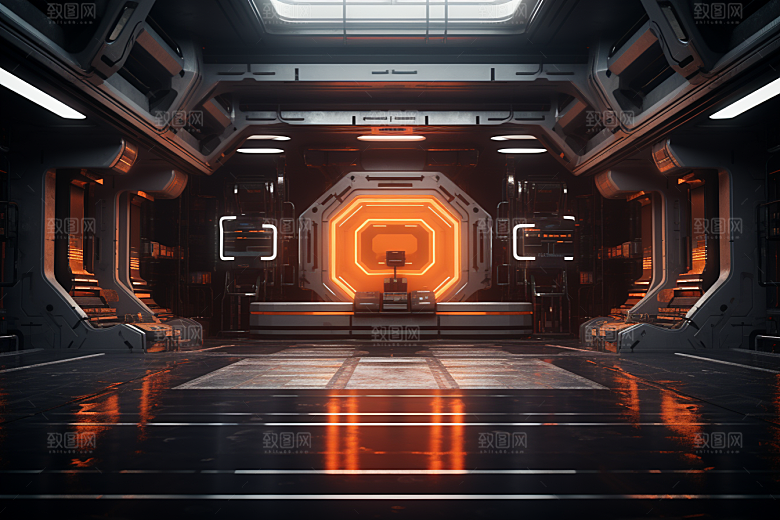 C4D科幻空间想象力未来感背景