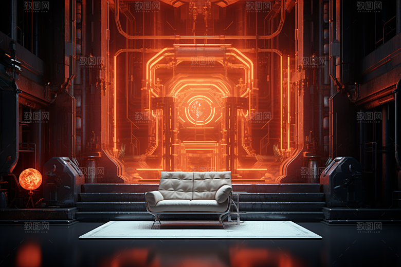 C4D科幻空间渲染科技背景