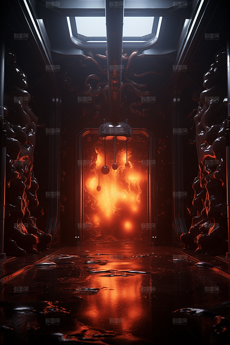 C4D科幻空间3D高清背景